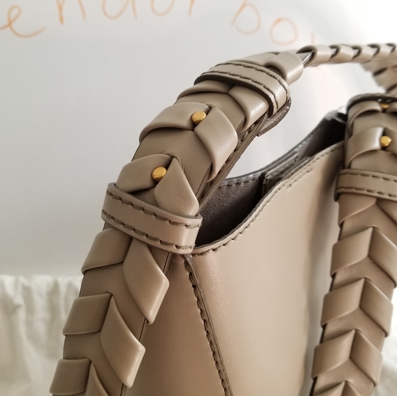 Stella McCartney Hobo Small Braided Beige Crossbody Bag - Picture 4 of 11